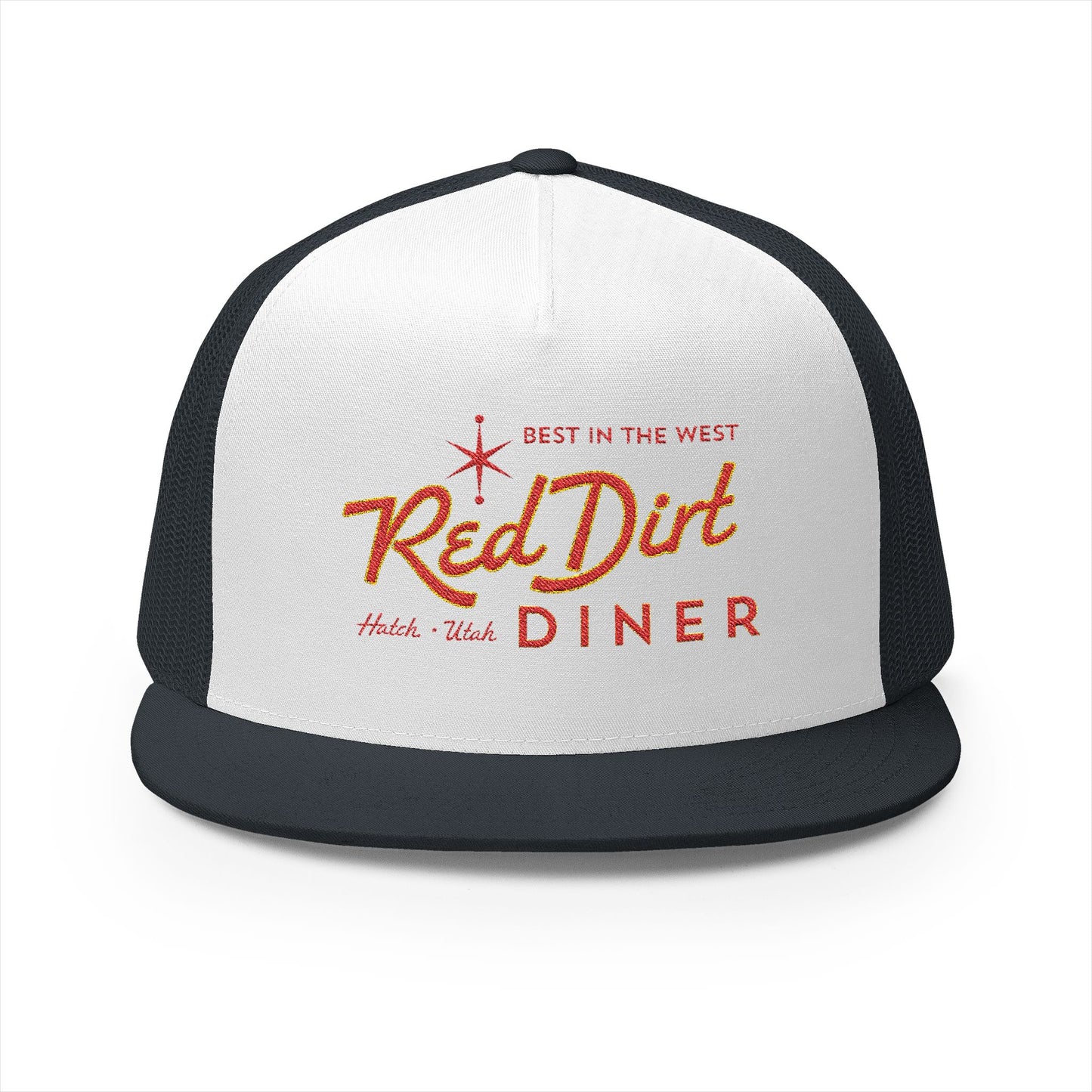 RedDirt Diner 5 Panel Trucker Cap - Best in the West Embroidery