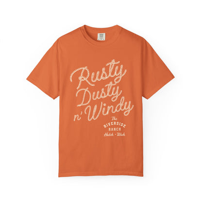 Rusty Dusty Unisex Garment-Dyed T-Shirt – Cozy Ranch Vibe