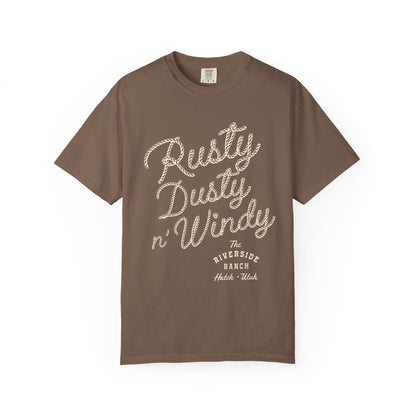 Rusty Dusty Unisex Garment-Dyed T-Shirt – Cozy Ranch Vibe