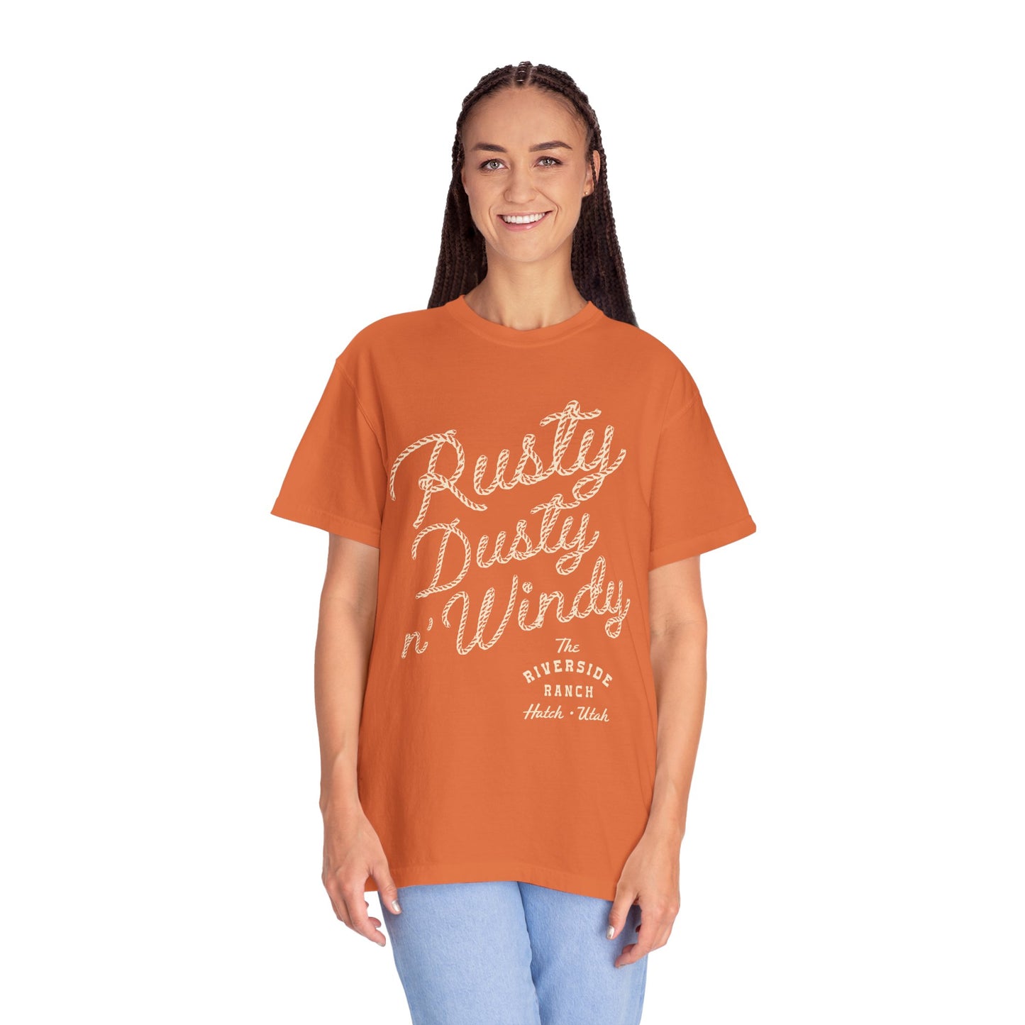 Rusty Dusty Unisex Garment-Dyed T-Shirt – Cozy Ranch Vibe