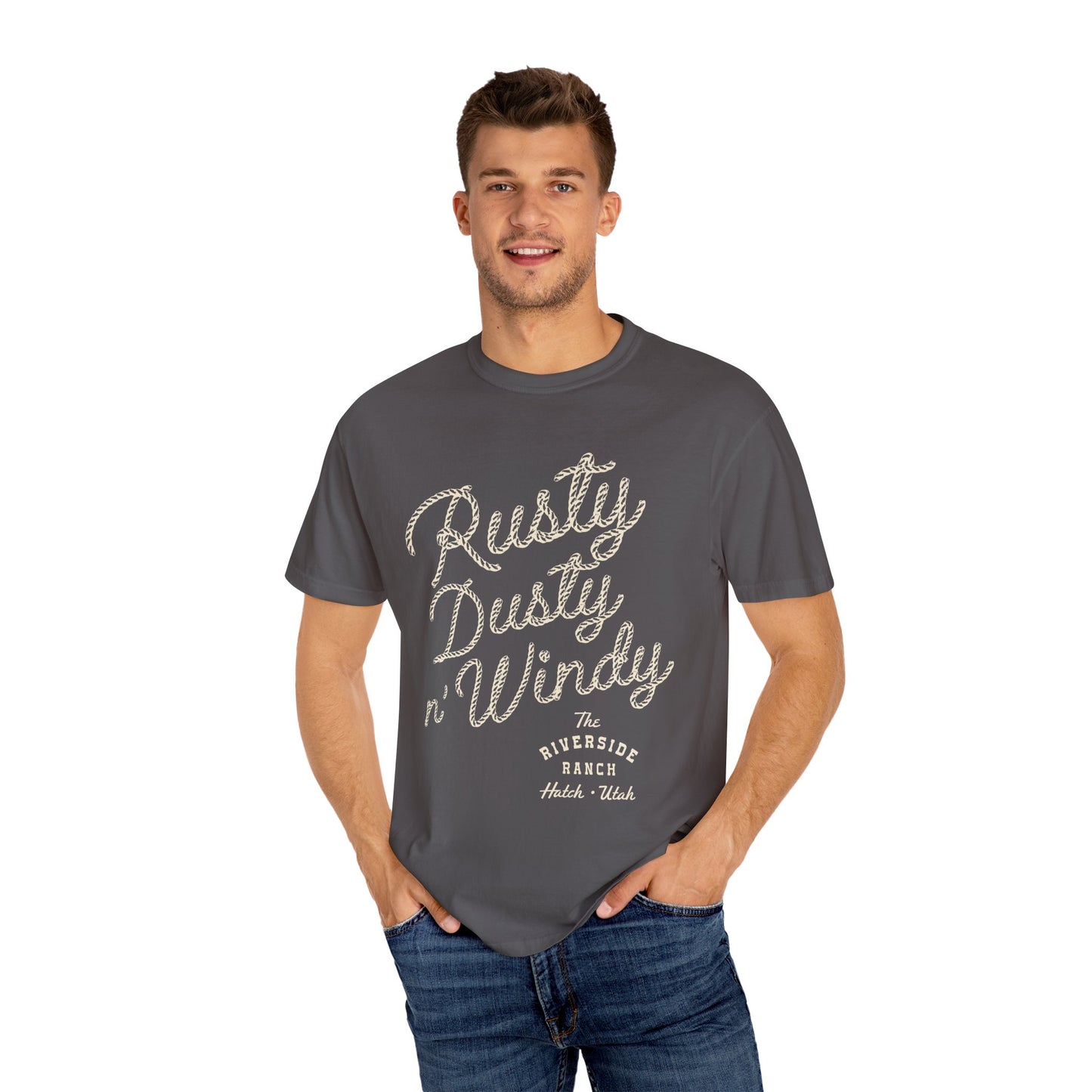 Rusty Dusty Unisex Garment-Dyed T-Shirt – Cozy Ranch Vibe