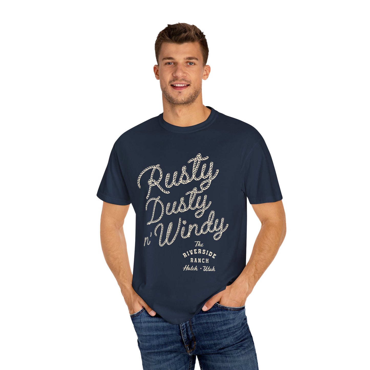 Rusty Dusty Unisex Garment-Dyed T-Shirt – Cozy Ranch Vibe