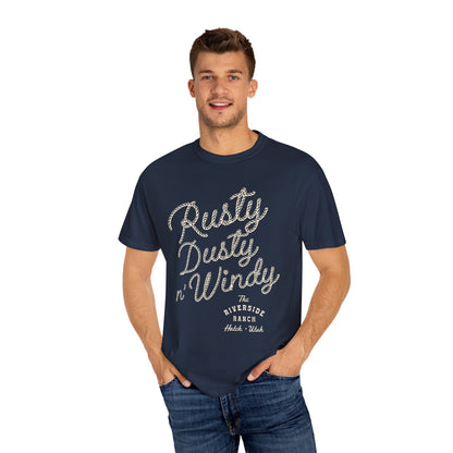 Rusty Dusty Unisex Garment-Dyed T-Shirt – Cozy Ranch Vibe